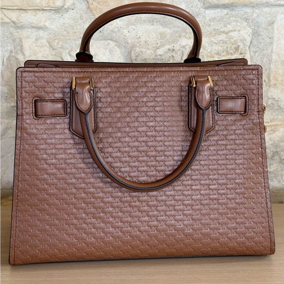 Michael Kors Hamilton medium leather lock key satchel&wallet Luggage NWT - Picture 6 of 12